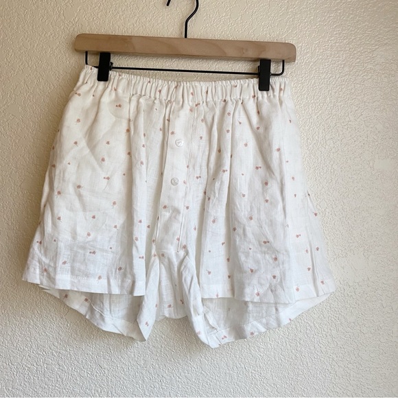 Deiji Studios 03 Boxer Shorts in Corsage Print Linen - Picture 2 of 7